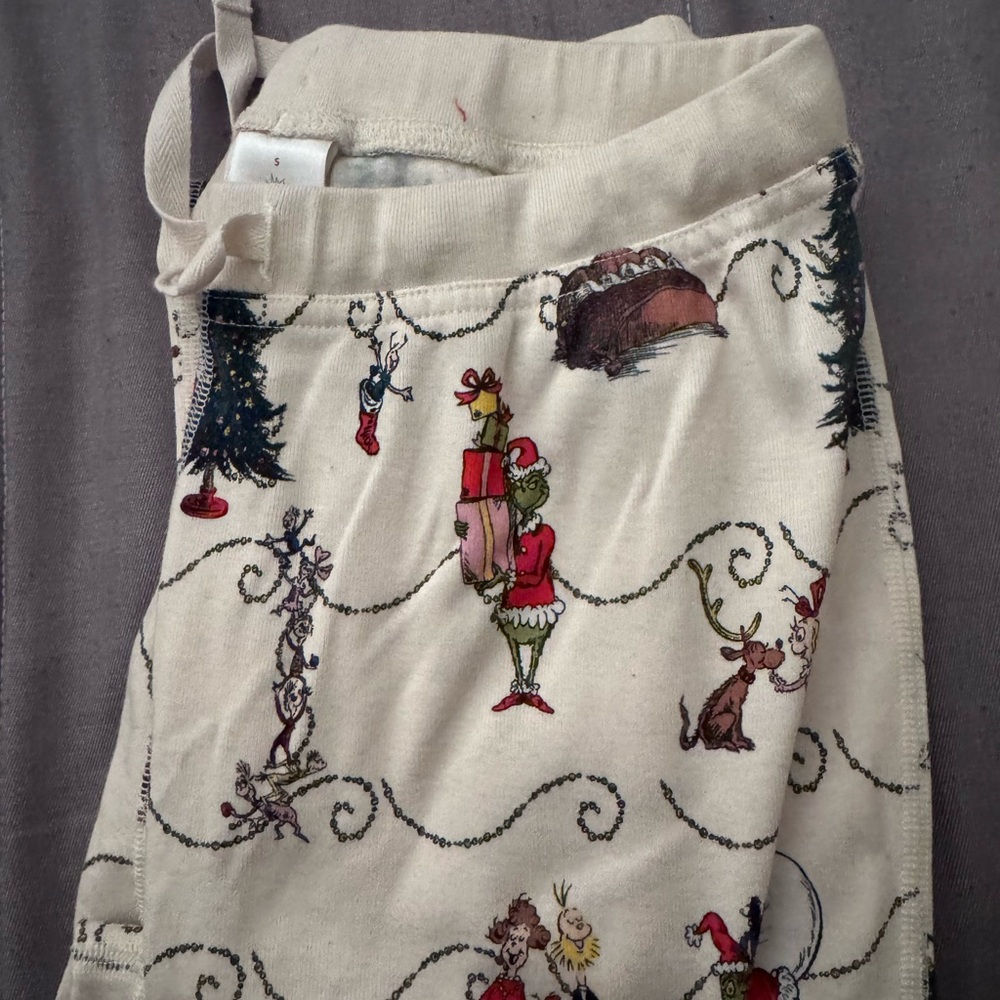 Hanna Andersson Grinch Holiday Print Pajama Pants